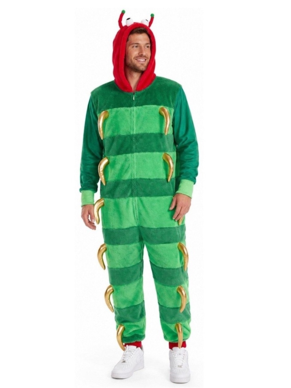 Tipsy Elves Caterpillar Costume Fleece Adult Medium Halloween
